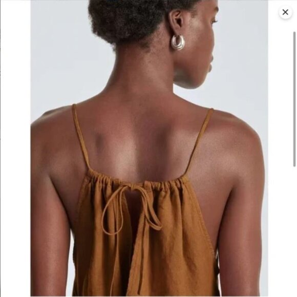NWT Everlane The linen shoestring jumpsuit - Picture 4 of 11